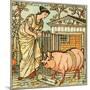 There was a lady loved a swine-Walter Crane-Mounted Giclee Print