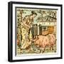 There was a lady loved a swine-Walter Crane-Framed Giclee Print