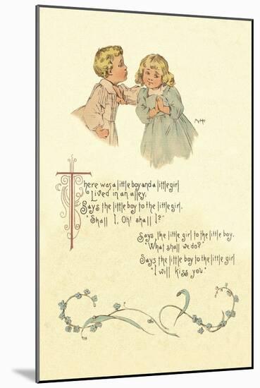 There Was a Little Boy and a Little Girl-Maud Humphrey-Mounted Art Print