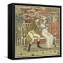 There Was a Little Man and He Wooed a Little Maid-Walter Crane-Framed Stretched Canvas