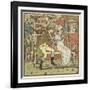 There Was a Little Man and He Wooed a Little Maid-Walter Crane-Framed Giclee Print