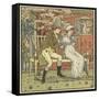 There Was a Little Man and He Wooed a Little Maid-Walter Crane-Framed Stretched Canvas