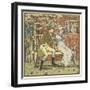There Was a Little Man and He Wooed a Little Maid-Walter Crane-Framed Giclee Print