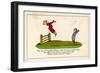 There was a Young Girl of Majorca Whose Aunt was a Very Fast Walker-Edward Lear-Framed Art Print