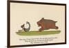 There Was a Young Lady of Clare, Who Was Madly Pursued by a Bear from 'A Book of Nonsense'-Edward Lear-Framed Giclee Print