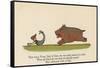There Was a Young Lady of Clare, Who Was Madly Pursued by a Bear from 'A Book of Nonsense'-Edward Lear-Framed Stretched Canvas