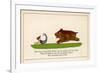There was a Young Lady of Clare Who was Madly Pursued by a Bear-Edward Lear-Framed Premium Giclee Print