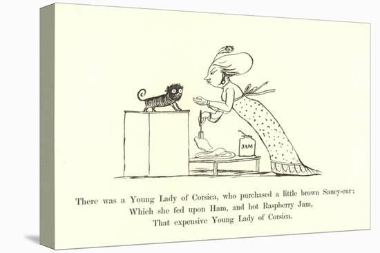 There Was a Young Lady of Corsica, Who Purchased a Little Brown Saucy-Cur-Edward Lear-Stretched Canvas