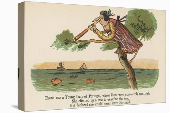 There Was a Young Lady of Portugal, Whose Ideas Were Excessively Nautical-Edward Lear-Stretched Canvas