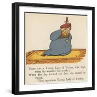 There Was a Young Lady of Turkey, Who Wept When the Weather Was Murky-Edward Lear-Framed Giclee Print