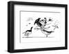 There Was A Young Lady Whose Bonnet, Came Untied When The Birds Sate Upon I-Edward Lear-Framed Premium Giclee Print