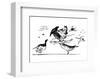 There Was A Young Lady Whose Bonnet, Came Untied When The Birds Sate Upon I-Edward Lear-Framed Premium Giclee Print