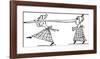 There Was A Young Lady Whose Nose, Was So Long That It Reached to Her Toes-Edward Lear-Framed Premium Giclee Print