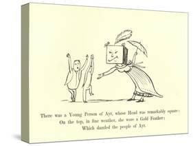 There Was a Young Person of Ayr, Whose Head Was Remarkably Square-Edward Lear-Stretched Canvas