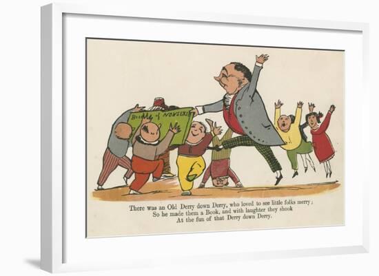 There Was an Old Derry Down Derry, Who Loved to See Little Folks Merry-Edward Lear-Framed Giclee Print