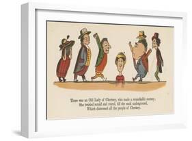 There Was an Old Lady of Chertsey, Who Made a Remarkable Curtsey-Edward Lear-Framed Giclee Print