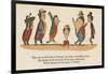 There Was an Old Lady of Chertsey, Who Made a Remarkable Curtsey-Edward Lear-Framed Giclee Print