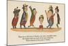 There Was an Old Lady of Chertsey, Who Made a Remarkable Curtsey-Edward Lear-Mounted Giclee Print