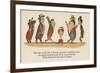 There Was an Old Lady of Chertsey, Who Made a Remarkable Curtsey-Edward Lear-Framed Giclee Print