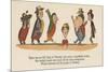 There Was an Old Lady of Chertsey, Who Made a Remarkable Curtsey-Edward Lear-Mounted Giclee Print