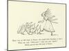 There Was an Old Lady of France, Who Taught Little Ducklings to Dance-Edward Lear-Mounted Giclee Print