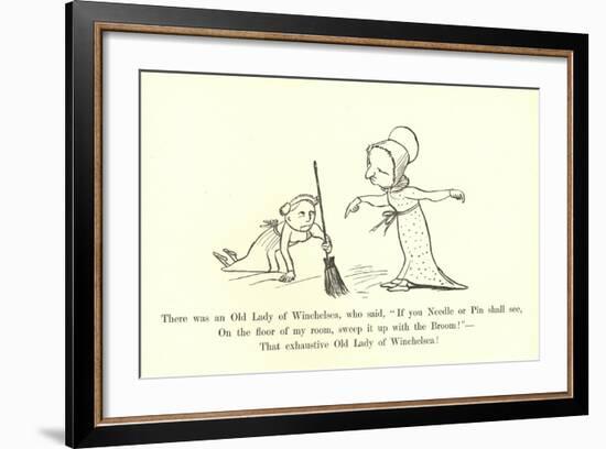 There Was an Old Lady of Winchelsea-Edward Lear-Framed Giclee Print