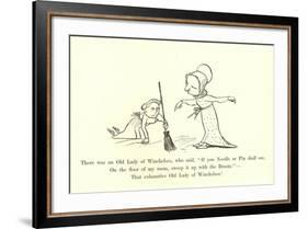 There Was an Old Lady of Winchelsea-Edward Lear-Framed Giclee Print