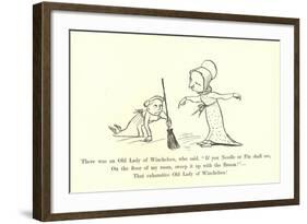 There Was an Old Lady of Winchelsea-Edward Lear-Framed Giclee Print