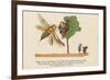 There Was an Old Man in a Tree, Who Was Terribly Bored by a Bee-Edward Lear-Framed Giclee Print