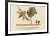 There Was an Old Man in a Tree, Who Was Terribly Bored by a Bee-Edward Lear-Framed Giclee Print