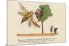 There Was an Old Man in a Tree, Who Was Terribly Bored by a Bee-Edward Lear-Mounted Giclee Print