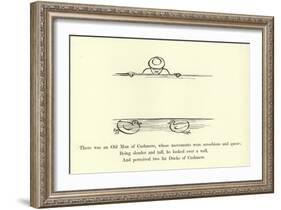 There Was an Old Man of Cashmere, Whose Movements Were Scroobious and Queer-Edward Lear-Framed Giclee Print