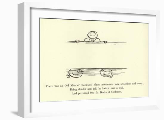 There Was an Old Man of Cashmere, Whose Movements Were Scroobious and Queer-Edward Lear-Framed Giclee Print