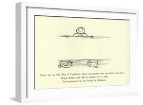 There Was an Old Man of Cashmere, Whose Movements Were Scroobious and Queer-Edward Lear-Framed Giclee Print