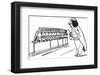 There Was An Old Man of Dumbree, Who Taught Little Owls to Drink Tea-Edward Lear-Framed Premium Giclee Print