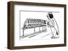 There Was An Old Man of Dumbree, Who Taught Little Owls to Drink Tea-Edward Lear-Framed Premium Giclee Print