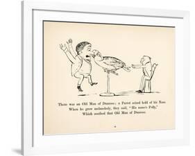 There was an Old Man of Dunrose-Edward Lear-Framed Art Print