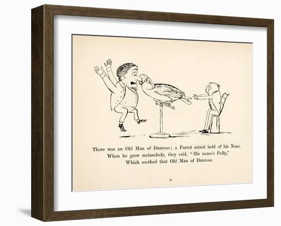 There was an Old Man of Dunrose-Edward Lear-Framed Art Print