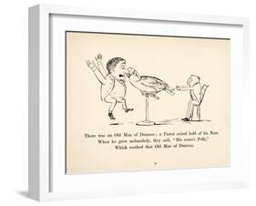 There was an Old Man of Dunrose-Edward Lear-Framed Art Print