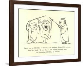 There Was an Old Man of Ibreem, Who Suddenly Threaten'D to Scream-Edward Lear-Framed Giclee Print