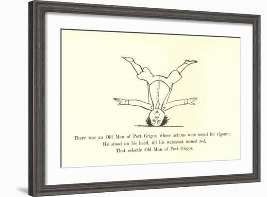 There Was an Old Man of Port Grigor, Whose Actions Were Noted for Vigour-Edward Lear-Framed Giclee Print