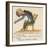 There Was an Old Man of Quebec- a Beetle Ran over His Neck-Edward Lear-Framed Giclee Print