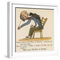 There Was an Old Man of Quebec- a Beetle Ran over His Neck-Edward Lear-Framed Giclee Print