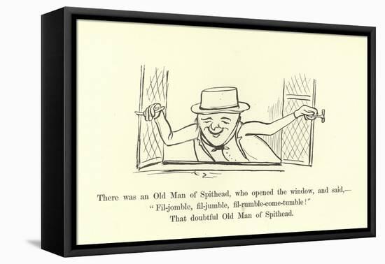 There Was an Old Man of Spithead-Edward Lear-Framed Stretched Canvas