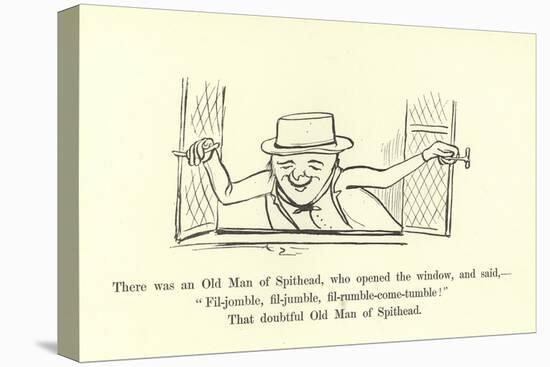 There Was an Old Man of Spithead-Edward Lear-Stretched Canvas