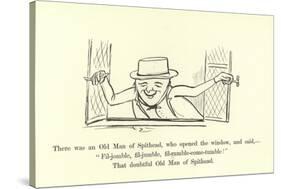 There Was an Old Man of Spithead-Edward Lear-Stretched Canvas