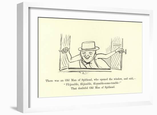 There Was an Old Man of Spithead-Edward Lear-Framed Giclee Print