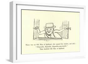There Was an Old Man of Spithead-Edward Lear-Framed Giclee Print