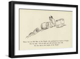 There Was an Old Man of the Dargle, Who Purchased Six Barrels of Gargle-Edward Lear-Framed Giclee Print