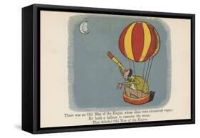 There Was an Old Man of the Hague, Whose Ideas Were Excessively Vague-Edward Lear-Framed Stretched Canvas